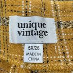 Unique Vintage  High Waisted Cropped Pants Plaid 90s Style Punk in Yellow 5X/26 Photo 9