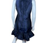 Samantha Treacy Navy Blue Taffeta Cocktail Dress Size 6 Photo 3