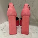 Gianni Bini New!‎  Otten Suede Ankle Strap Platform Pumps Pink Sz 5.5 Photo 5