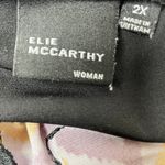 Elie McCarthy Button Down Blouse Top Aztec Abstract Size 2X Mature Grandmacore Orange Photo 4