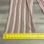 Rewind Linen Brown, Pink & White Striped Elastic Waist Pull On Pants Size XS Photo 10