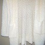 Pink Lily White Cardigan With Pockets Photo 4