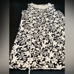 Lands' End  Black and White Sheath Midi Sleeveless Dress size MP (10/12) Photo 8