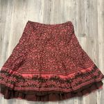 Apt. 9  Pink and Brown A-Line skirt Photo 1
