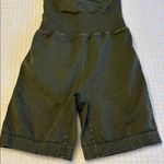 Free People NEW! $88  Movement Good Karma High Neck Runsie Shorts XS/S Moss Green Photo 5