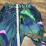 Farm Rio Anthropologie x Tropique Printed Embroidered Pants XS Hawaiian Tropical Photo 4