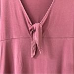 American Eagle  Soft & Sexy Mauve Long-Sleeve Babydoll Top with Tie, Size Medium Photo 1
