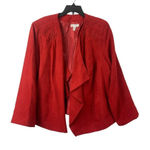 Dress Barn  Women's Cherry Red Cardigan Photo 0