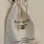 Kate Spade New York Gold-Tone Square Glitter Stone Mini Pendant Necklace Photo 0