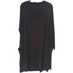 COS  Black Long Sleeve Pocket Tunic Dress Size Large Minimalist Contemporary Photo 1