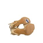 Jessica Simpson  Sandals Size 5 Open Toe High Heel in Gold Ankle Strap Photo 7