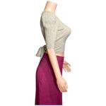 Reformation  Alida Open-Back Cashmere Sweater,  Light Grey, XS Photo 8