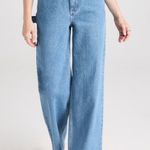STAUD Painter Medium Wash Jeans Size 4 Blue Photo 0