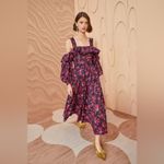 Ulla Johnson Caprice Floral Cotton Midi Dress, Color Zinnia, Size 2, NWT Photo 1