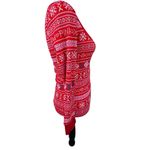 PINK - Victoria's Secret NWT  Red Winter Sweater Print Waffle Thermal Pajama Top Photo 8