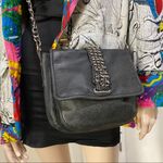 joe's jeans Joe’s Jeans Black Leather Chain Crossbody Bag Photo 5