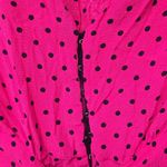 ZARA  TRF Pink Black Polka Dot Corset Front Top Small Photo 5