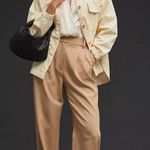 Anthropologie Maeve Corduroy Cream Buttondown Shirt Jacket Photo 0