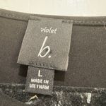 Violet b. Teal Sequin Short Sleeve Top – Size Large Blue Photo 2