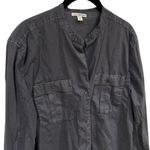 James Perse  Gray Ripstop Button Up Outdoors Camping Hiking Gorpcore Comfort M Photo 2