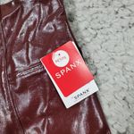 Spanx Faux Patent Leather Leggings Women’s Size Small Petite Ruby Red 20301Q Photo 3