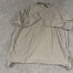 capote striped sweater sweatshirt pockets small‎ beige Tan Photo 0