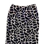 Inc international Petite Skirt Womens 6P Used 100% Silk Black Cream Short Photo 4