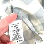 Theory Women's Classic Menswear Cotton Silk Shirt Blue Stream Button Down Top Photo 10