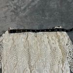 Women's Sleeveless Lace Trim Mini Dress Size XXS Bridal Wedding Sorority Grad White Photo 4