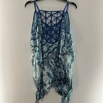 SWIMSUITS For All White/Blue Coverup Size 6/8 White Photo 4