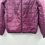 PINK - Victoria's Secret  Burgundy Wine Long‎ Sleeve Packable Puffer Coat Size S Photo 2