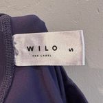 Wilo the Label High Rise Blue Split Hem Flare Leggings Yoga Pants Sz Small Photo 3