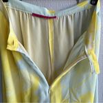 Christian LaCroix  Silk Vintage Abstract Print Palazzo Pants Yellow Blue Pink Photo 2