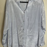 Vintage‎ Caviar Womens Medium Lilac Button Up Blouse Top Career Office Fairy USA Purple Photo 0