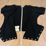 Risky flowy bejeweled open front cardigan Black Size M Photo 4