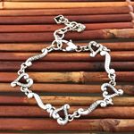 Brighton Dainty Silver Heart Bracelet Photo 1