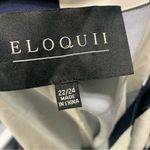 Eloquii  mixed striped blue‎ duster kimono cardigan light jacket size 24 Photo 6