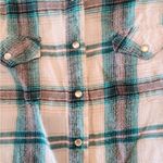 Wrangler  womens long sleeve plaid shirt pearl snaps size small Photo 1