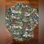 British Khaki  | Cabin Moose button down shirt Photo 0