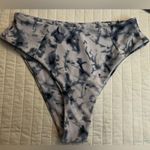 12 crazy blue and white tie dye bikini 3 piece set NWT Size M Photo 4