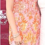 Petal and Pup  Dress Mini Halter Floral Pink and Orange Photo 0