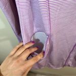 Duluth Trading Co Pier Genius UPF 50+ Purple Striped Pockets Athletic Dress S Photo 7