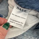 DAZE Denim Cropped Wide Leg Distressed Blue Jeans Size 29 Photo 6