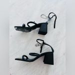 Free People  Parker Chain Heels in Black Silver Size 37.5 NWOT $138 Photo 5