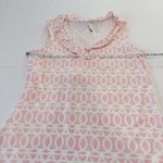 Lulu B Pink Geometric Neck Ruffle Neck Sleeveless Dress Size SMALL Photo 5