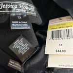 Jessica Howard  Evenings NWT Open Sweater Shrug Cardigan Black Cropped 1X Photo 6