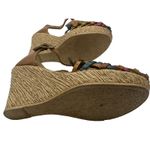 Artesanias Itzel Shoes Womens Size 7 Brown Wedge Heels Mexican Leather Sandals Photo 6
