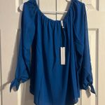 Three Eighty Two  blue blouse  Photo 0