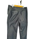 Talbots Newport Pants Size 6 Faux Denim Navy Blue Trouser Straight Ankle Stretch Photo 2