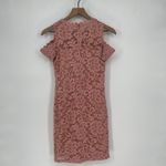 Pink Lace Cold Shoulder Mock Neck Mini Dress Size S Photo 2